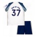 Tottenham Hotspur Micky van de Ven #37 Hjemmedraktsett Barn 2025-26 Korte ermer (+ Korte bukser)